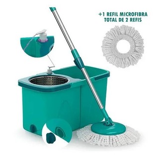 Mop Flash Limp Mop Giratório Pró Mop7824 Com Balde Centrífuga