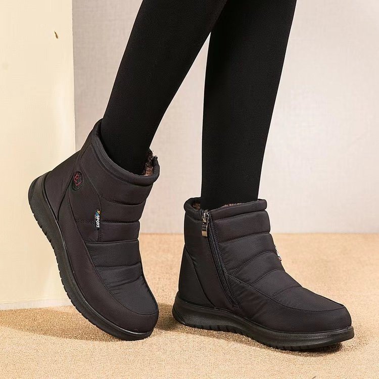 Mulheres sapatos femininos forro de lã sapatos de algodão botas curtas femininas sapatos quentes