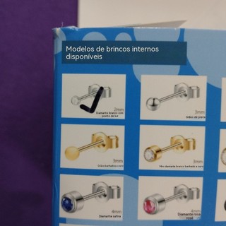 Piercing descartável piercing piercing piercing orelha osso orelha parafuso prisioneiro ferramenta 24 peças