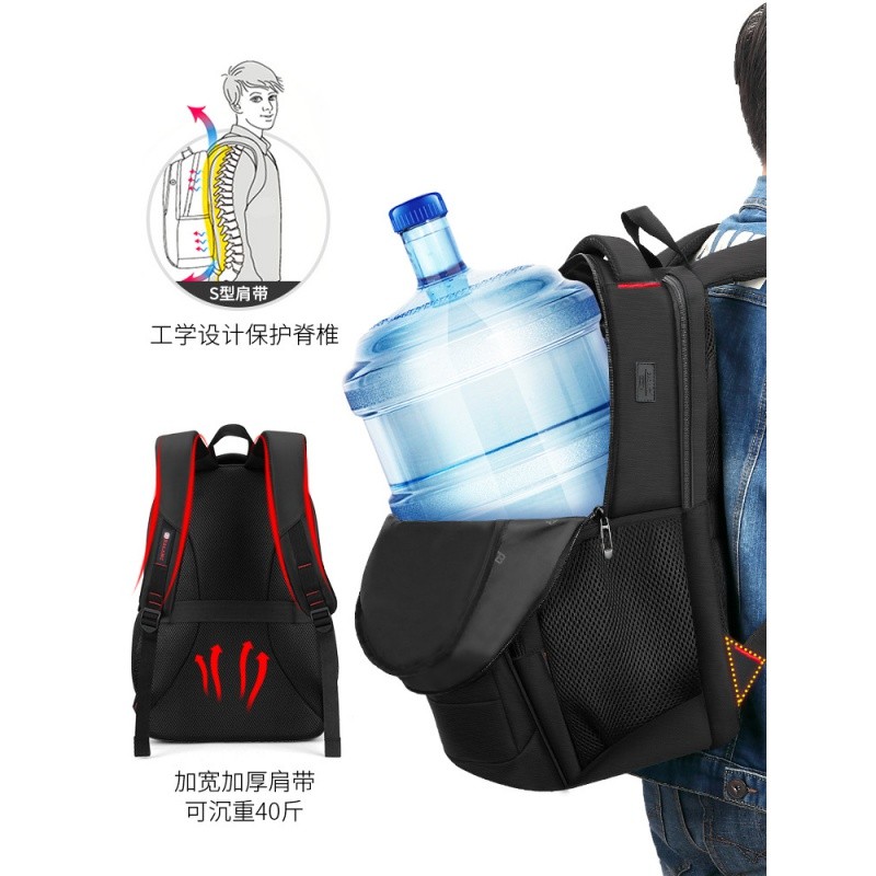 Mochila masculina de negócios Casual mochila 8-Polegada computador de alta densidade mochila impermeável exportação tran