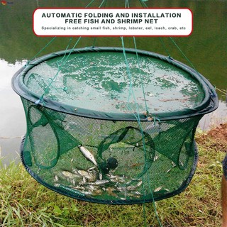 Rede De Pesca De Nylon Dobrável Automática-Coletor De Enguia De Caranguejo De Lagosta De Camarão