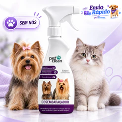 Desembaraçador De Pelos Para Cães E Gatos Pelos Longos Pet Clean 500ml