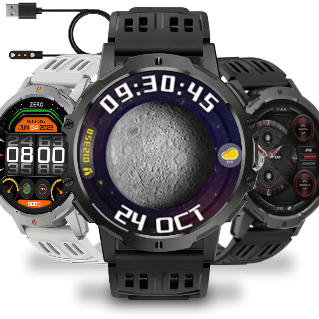 Relógio Inteligente Smartwatch 128MB 3ATM 100+ Modos Esportivos GPS Tela TFT 1.7