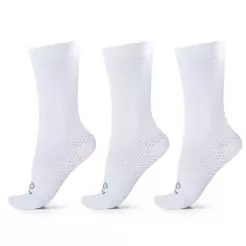 Kit 3 Pares Meia HUPI Fun Esportiva Poliamida Corrida Cano Alto