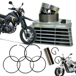 Kit Motor Pistao Aneis Ys Fazer 250 2011 2012 2013