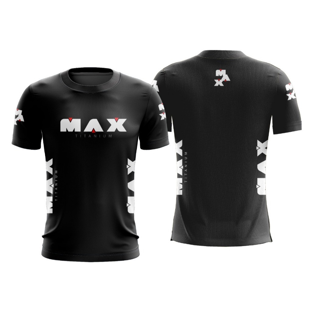 Camiseta Dry Fit Masculina Academia Esporte Fitness Camisa Max Titanium Academia Treino Blusa