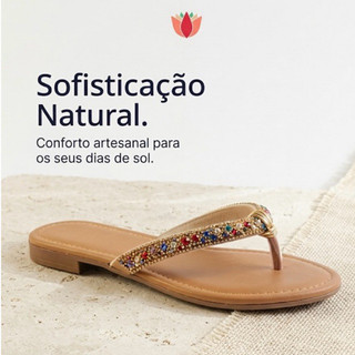 Rasteirinha Feminina Sandália Plana Básica - Chinelo Leve Dia a Dia Macia