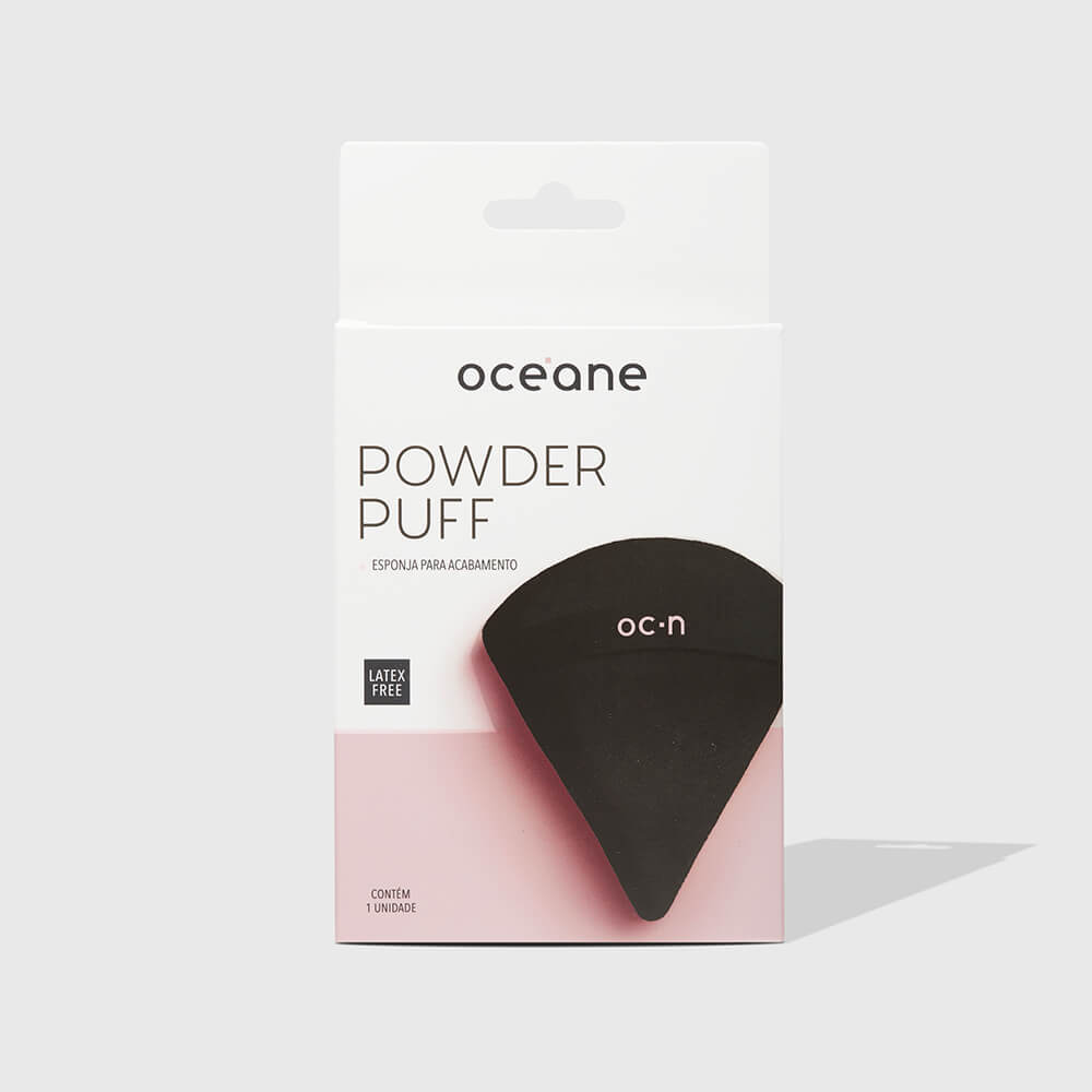 Esponja de Maquiagem para Acabamento Preta - Powder Puff Preta · foto 2