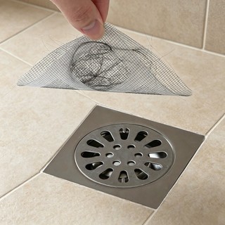 Adesivos descartáveis para drenagem de piso, à prova de insetos, esgoto, autoadesivo, rede de parada de cabelo, banheiro