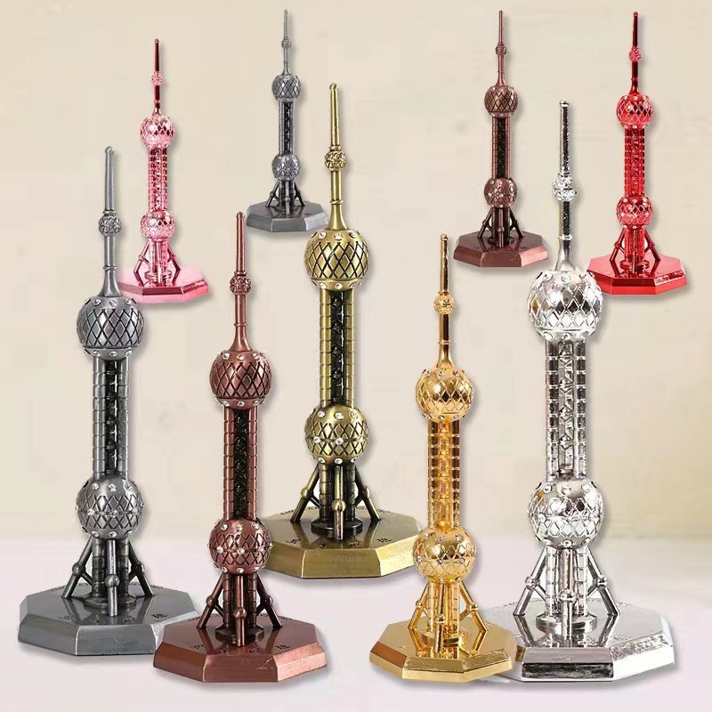 Ornamentos de modelo de torre de pérola Oriental características de Xangai lembranças turísticas chinesas presentes de n