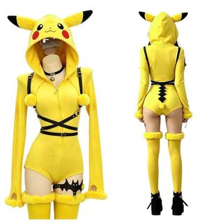 Cos traje Pikachu cosplay traje Halloween traje de papel bidimensional