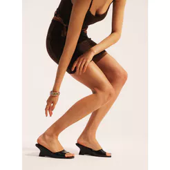 Tamanco Petite Jolie Icon Wedge Preto PJ7864