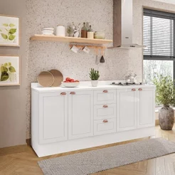 Tampo para Cozinha Pérola 120 cm Yescasa Branco