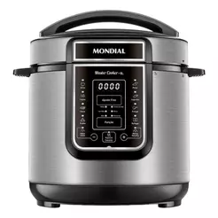 Panela de Pressão Elétrica 6L Mondial Master Cooker PE60 Preta Inox 127V