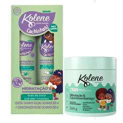Kit Kolene Cachinhos Shampoo 300ml + Condicionador 200ml + Máscara de Tratamento 500g