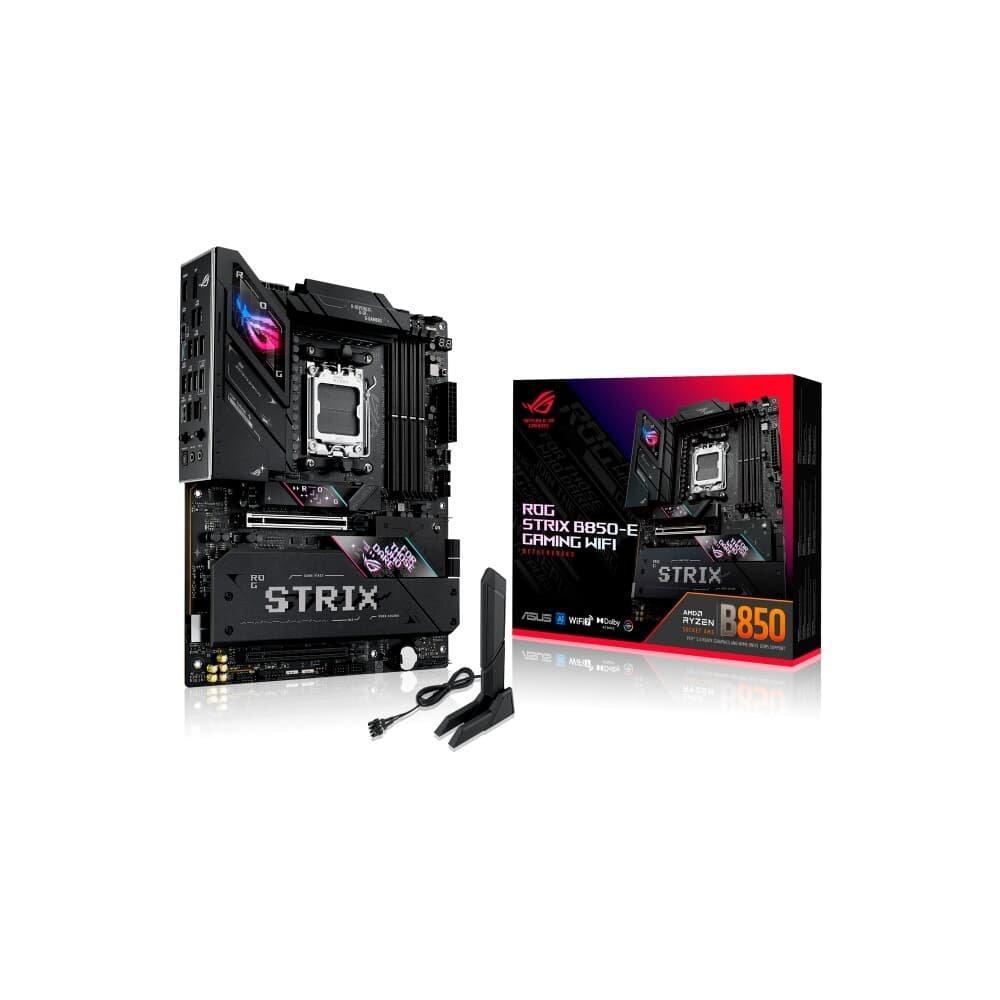 Placa Mãe ASUS ROG STRIX B850-E GAMING WIFI, AMD AM5, DDR5, Wi-fi 7, Bluetooth, Preto - ROG STRIX B850-E GAMING WIFI — imagem 2 de 2