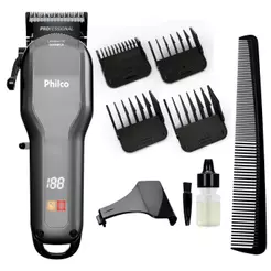 Máquina de Cortar Cabelo Philco 8 Acessórios 10W PCR07