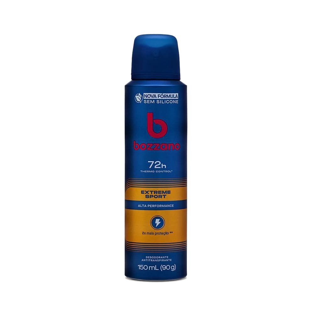 Desodorante Aerossol Antitranspirante Masculino Bozzano Extreme 150ml em Oferta na Shopee