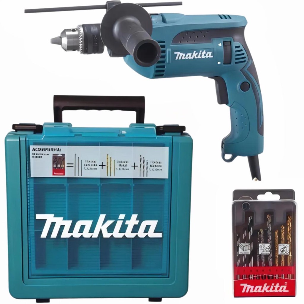 Furadeira/parafus Imp 760w Maleta Kit Broca Hp1640kx1 Makita