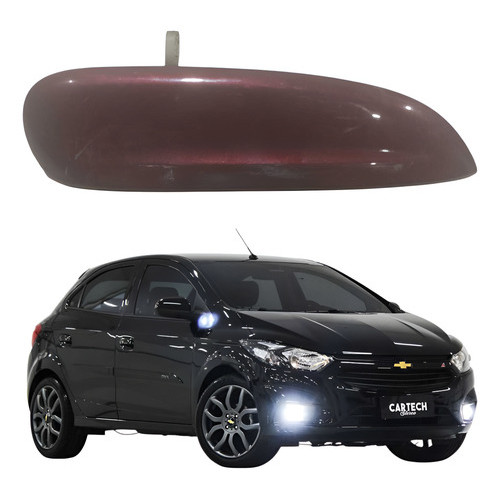 Maçaneta Externa Porta Dianteira Direita Chevrolet Onix 2018 Vermelho Dianteira