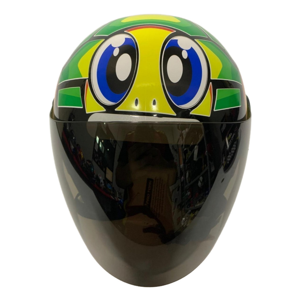 Capacete Liberty New 3 Personalizado Tartaruga Vr 46 Adesivado C/fumê Ou Adesivo Osascorte · foto 2