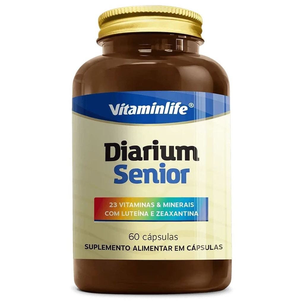 Diarium Senior - 60 Cápsulas - VitaminLife em Oferta na Shopee