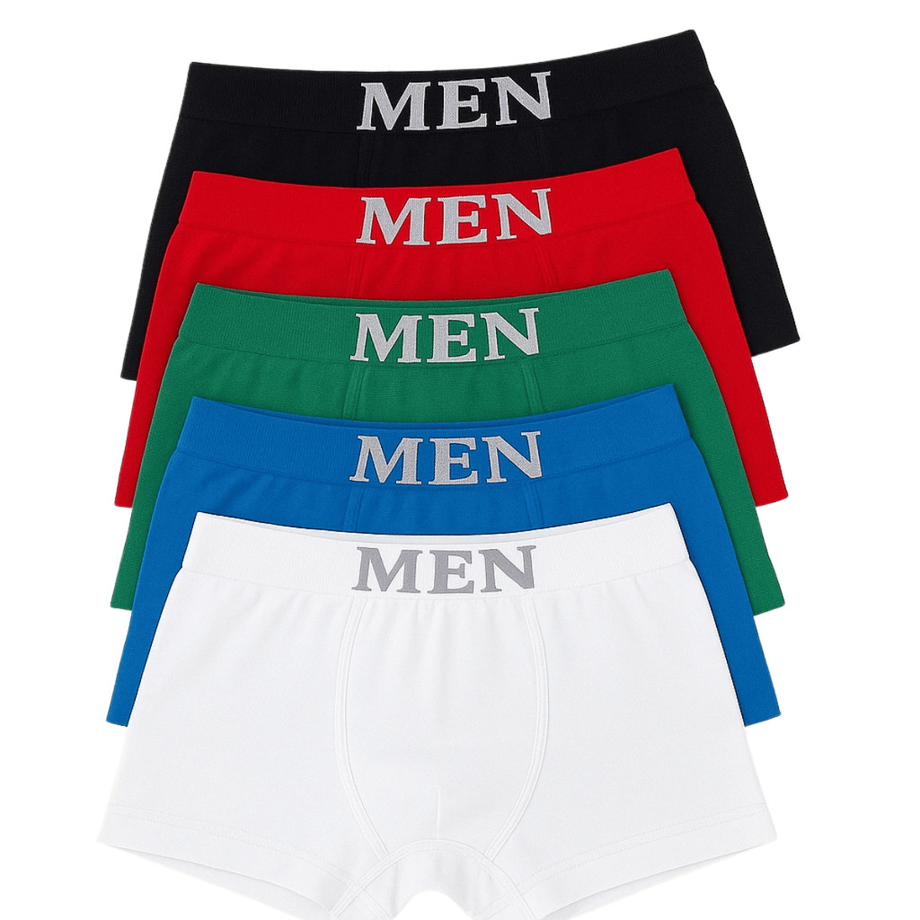 Kit 5 Cuecas Masculino Box Boxer Microfibra Premium Conforto
