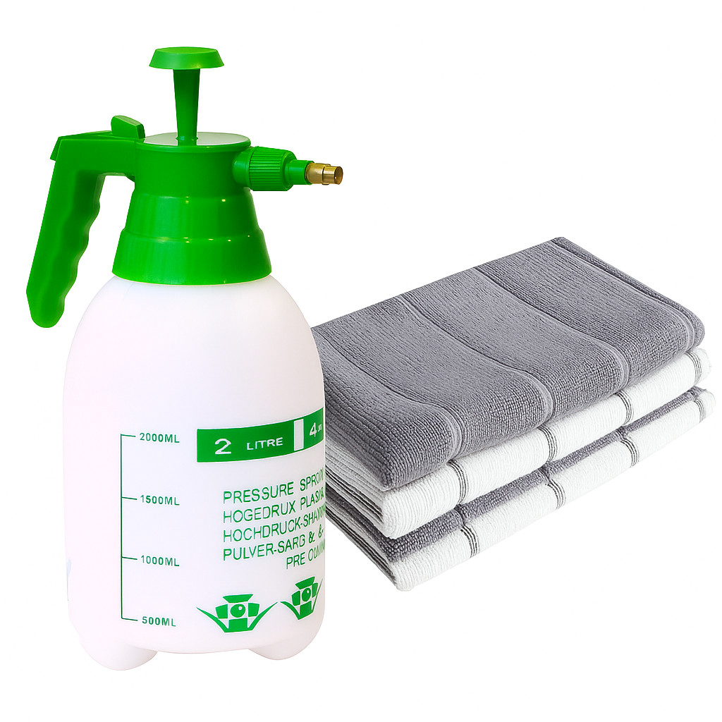 Pulverizador Portátil Manual Com 2 Super Panos Microfibra em Oferta na Shopee