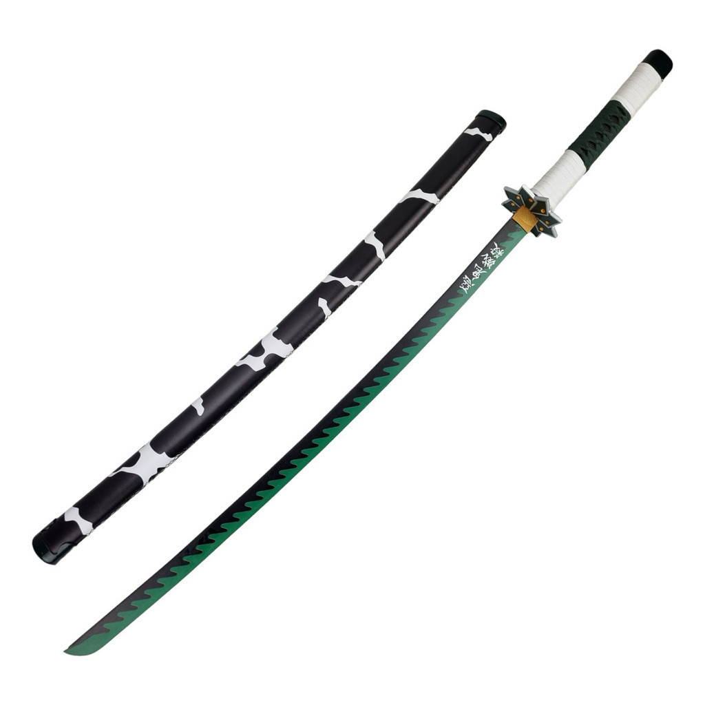 O-Katana Demon Slayer Sanemi Shinazugawa Artefato Decorativo Temático