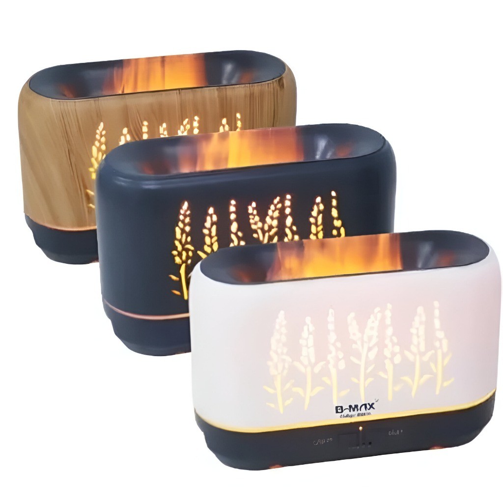 Aromatizante Difusor Umidificador Led Efeito Chama Usb Luxo Cor Difusor Decoração mb1009