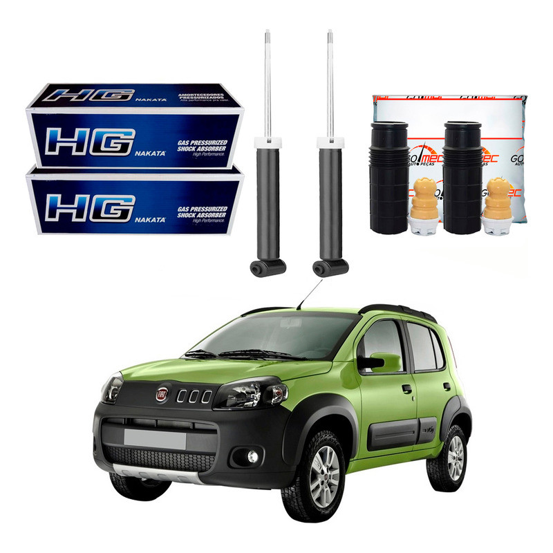 Kit Amortecedor Traseiro. Uno Way 1.0 1.4 2011 A 2016 em Oferta na Shopee