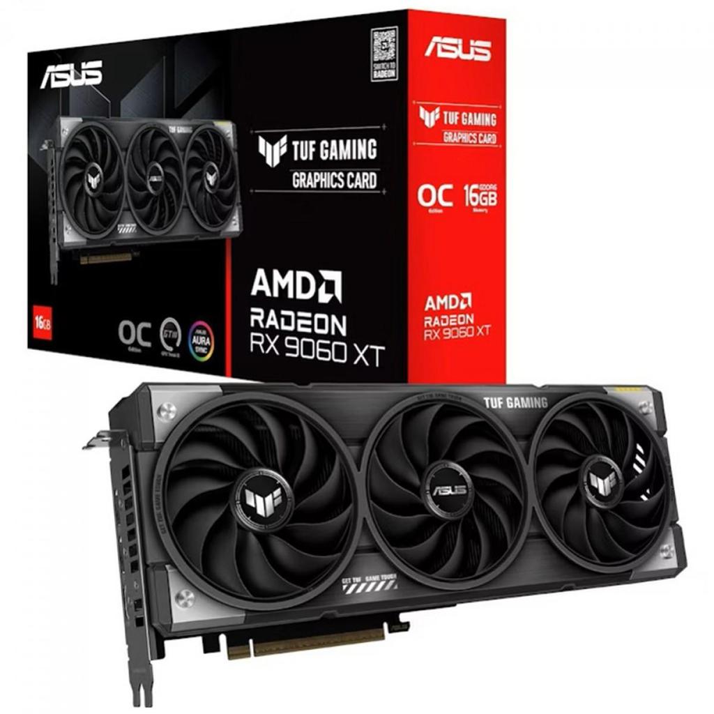 Placa Vídeo Asus RX 9060 XT TUF Gaming 16GB GDDR6 OC