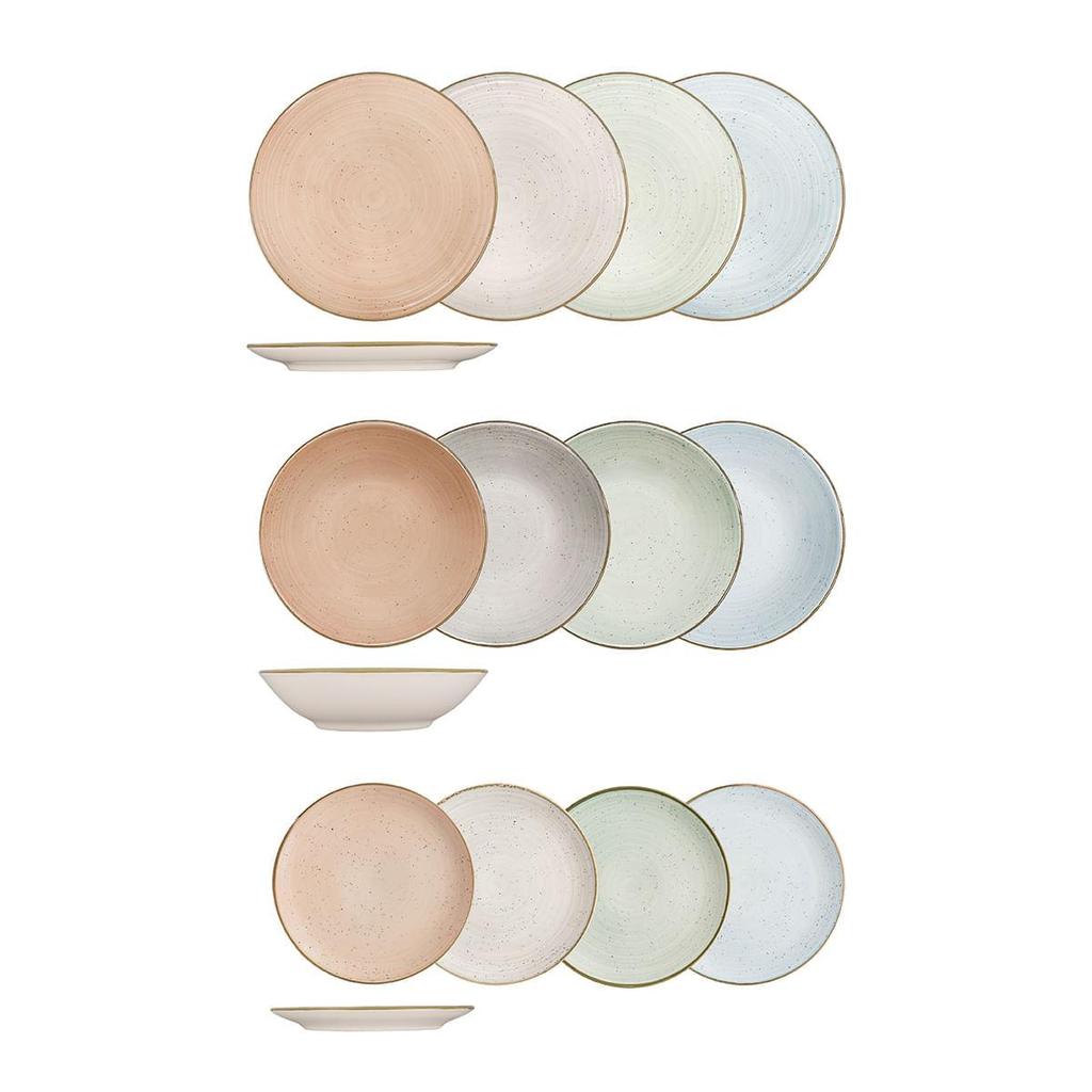 Aparelho de Jantar 12 peças Oxford Unni Aquarela em Oferta na Shopee