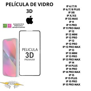 Película De Vidro 3D Temperado Para Iphone 7/8G 7/8 PLUS XS XR XS MAX 11 12 13 14 15 16 PRO MAX em Oferta na Shopee