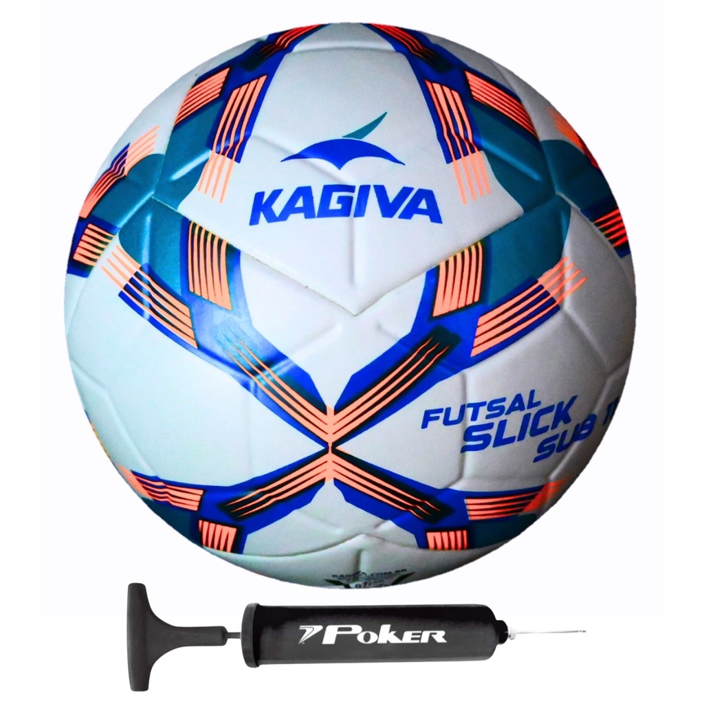 Bola de Futsal Infantil Kagiva Slick Sub 11 + Bomba de Ar