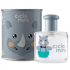 Água de Colônia Rino Bebê Suave Infantil 100ml Ciclo Cosmeticos Lata Decorativa