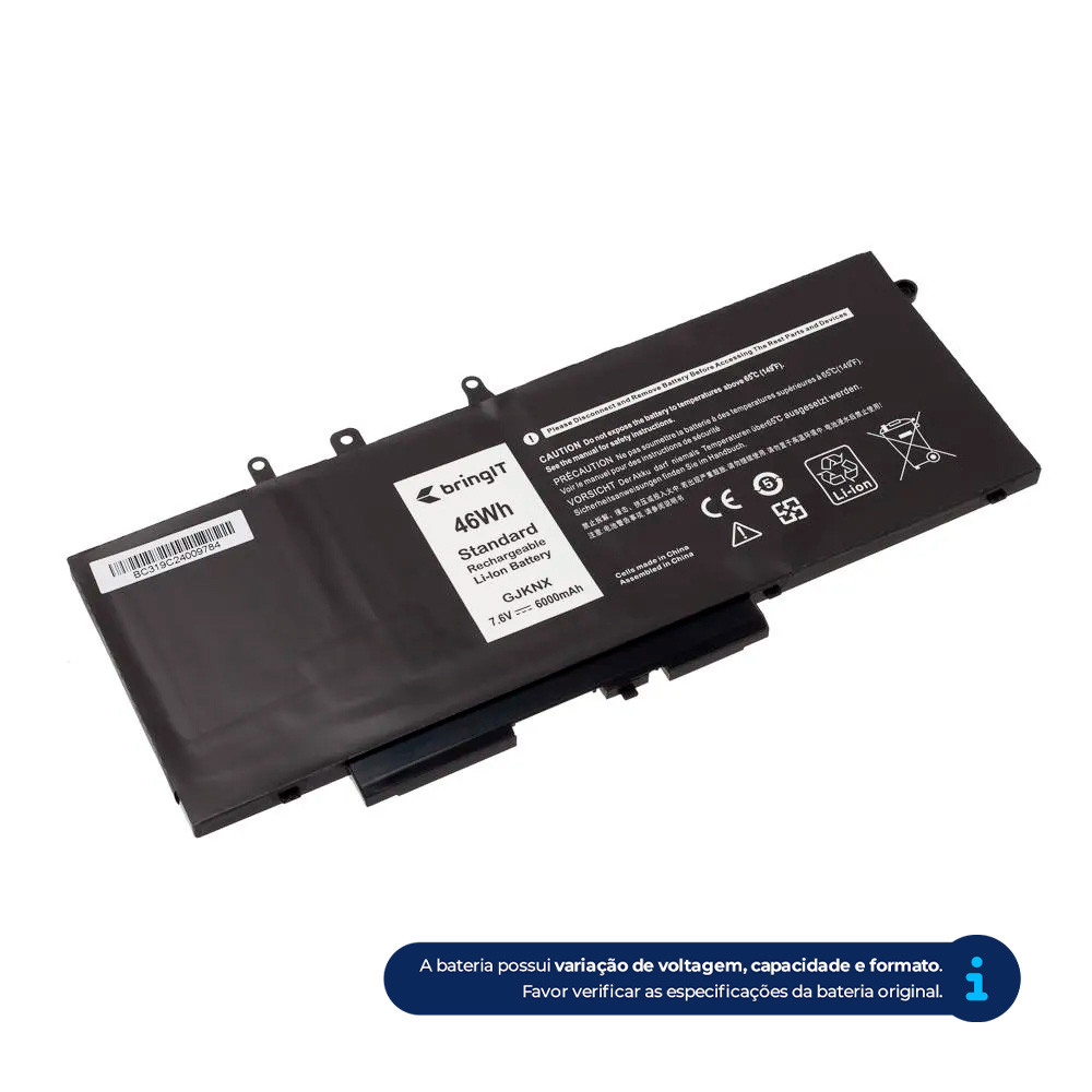Bateria para Notebook Dell Latitude 5280 7.6 V 6000 mAh