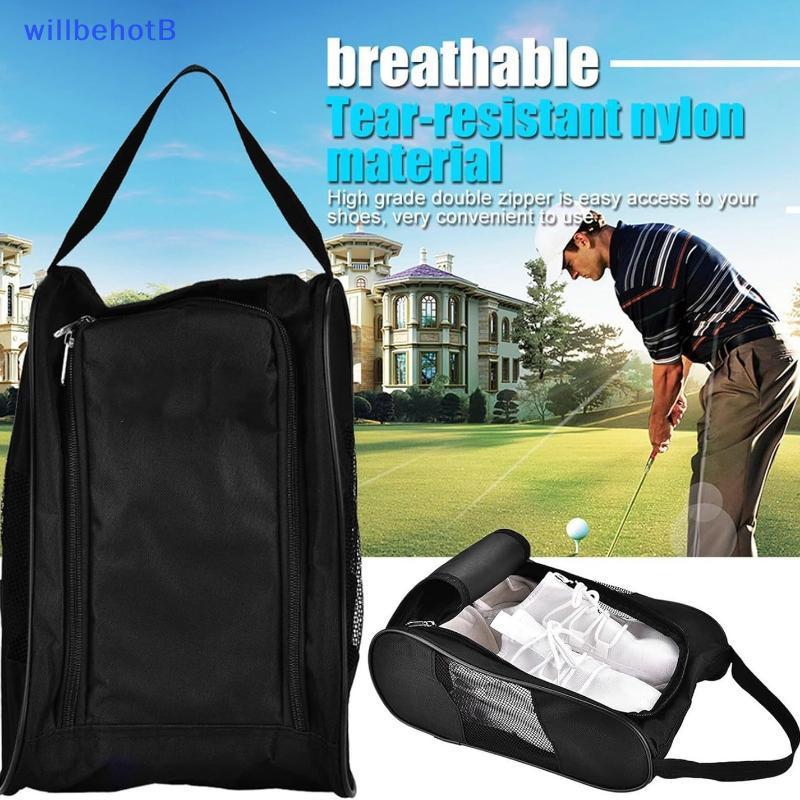 [WillbehotB] Bolsa Para Sapatos De Golfe Com Tecido Oxford À Prova De Poeira Organizador Portátil De Armazenamento De Vi