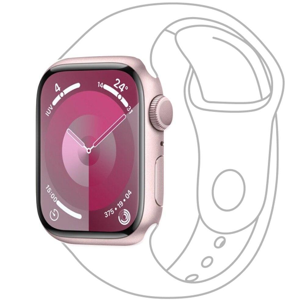 (Usado) Apple Watch Series 9 GPS, 41 mm, Caixa Rosa de Alumínio