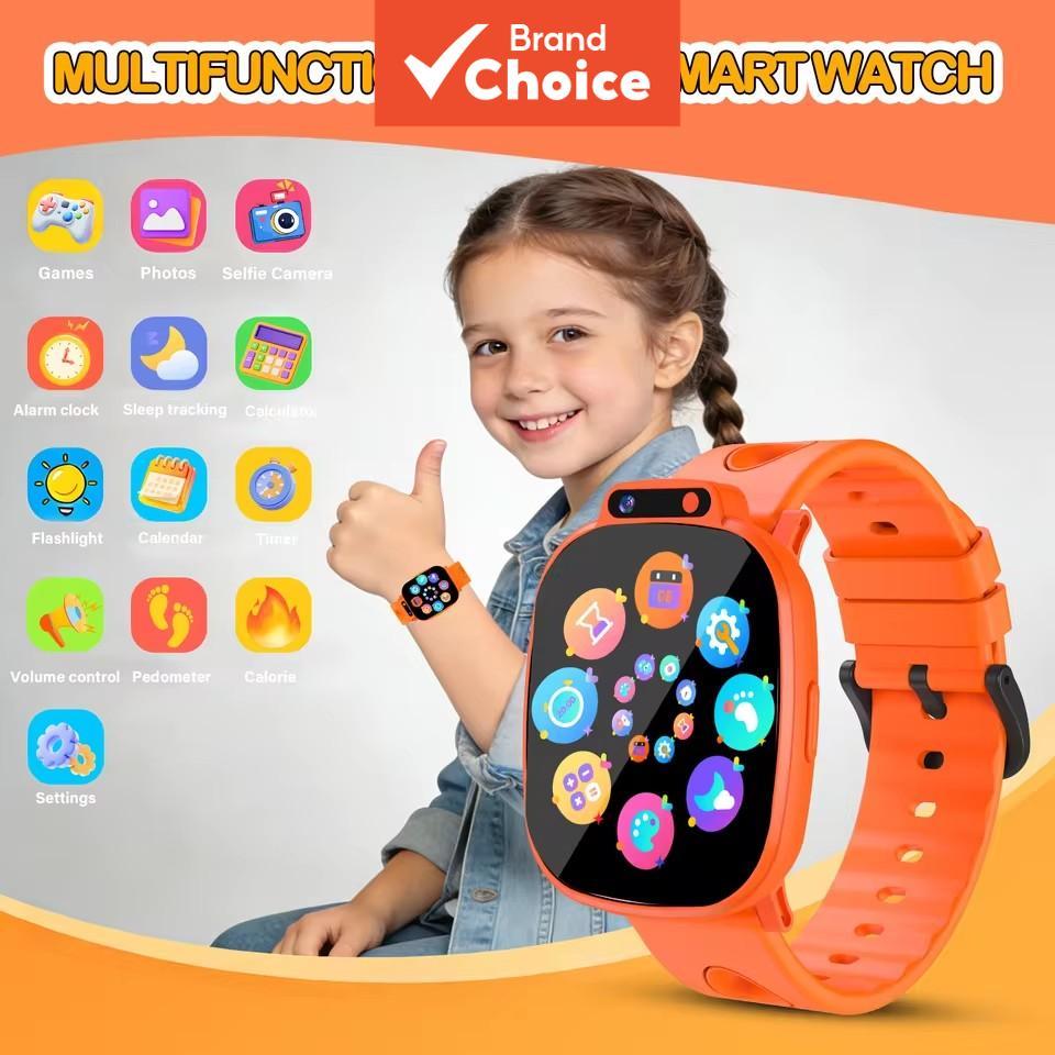 Novo Relógio Inteligente Infantil com Câmera para Crianças, Jogos, Monitor de Sono, Lanterna, Despertador, Presente para