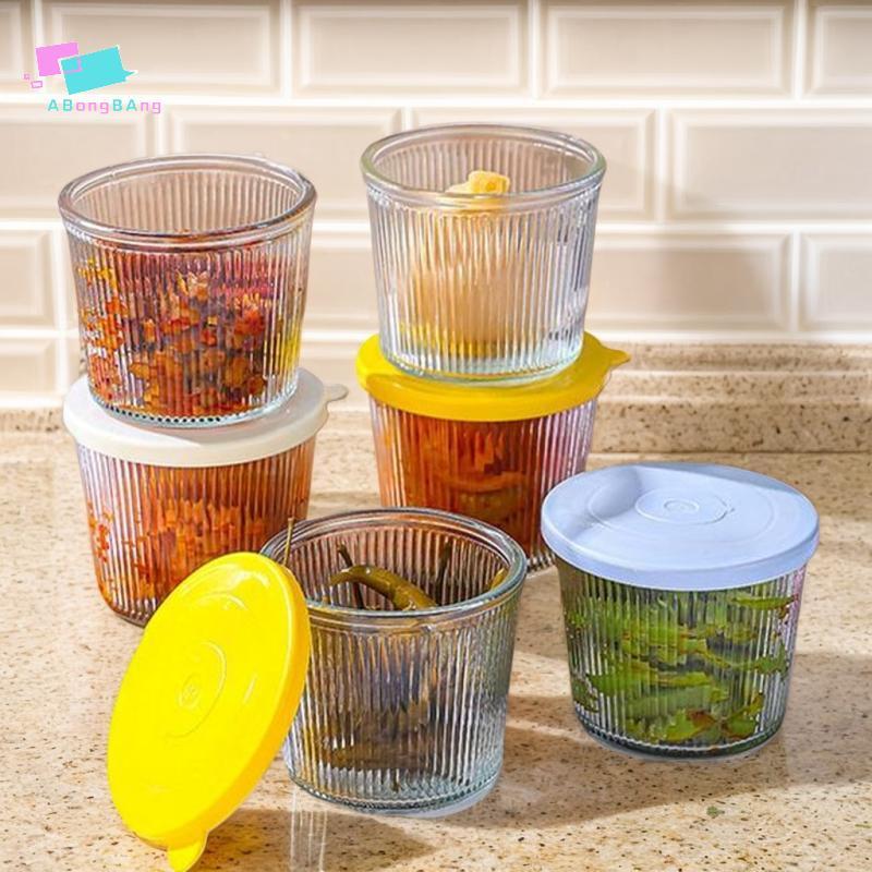 Abongbanghn 1/4 Pçs 200ML Frascos De Armazenamento De Vidro Transparente Thien Recipientes Multifuncional Fresco-Mantend