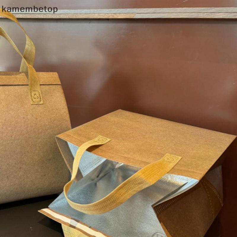 Sacos De Isolamento Não Tecidos , Sacola De Tecido Portátil Para Café , Comida , Bolo , Bebidas , Entrega De Pacote , Ma