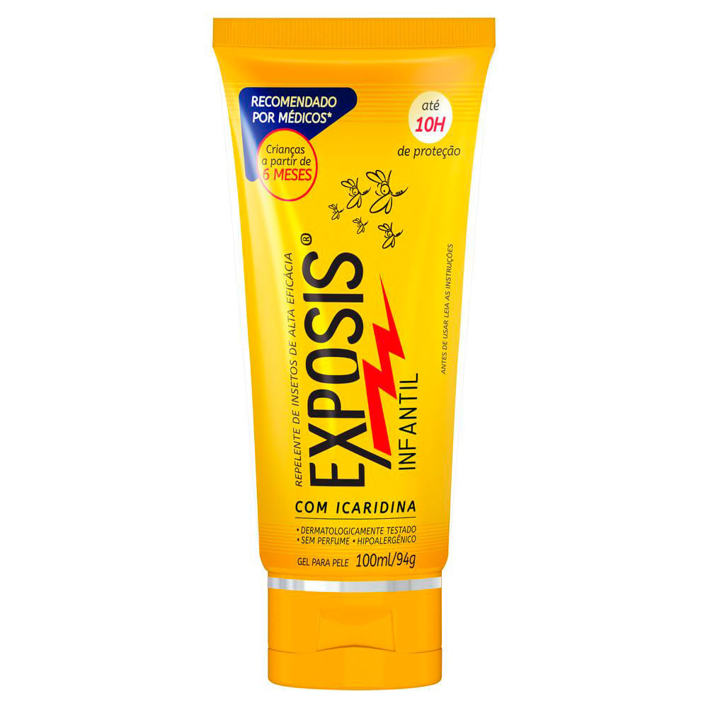 Repelente Exposis Infantil Sem Perfume Gel com 100ml