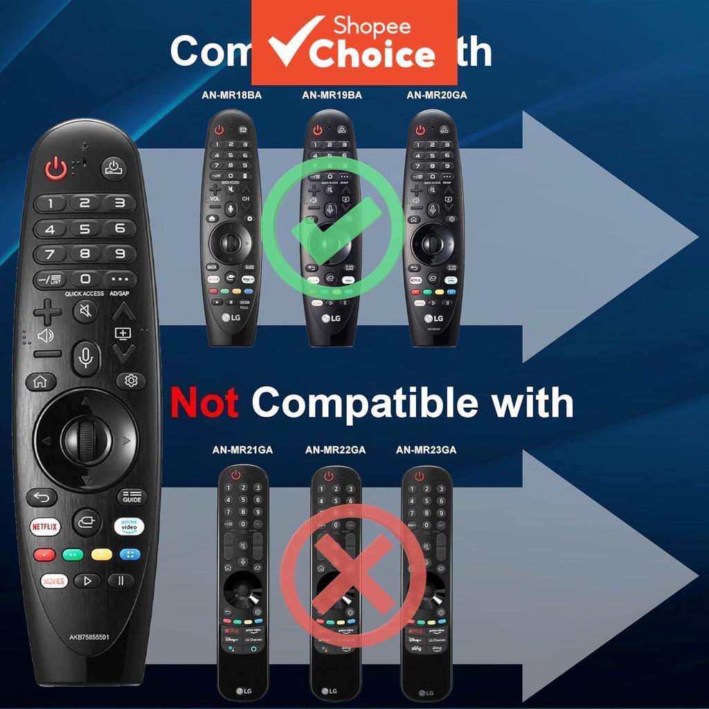  Controle Remoto Mágico de Voz Para LG Smart TV 2019-2021 AN-MR20GA AKB75855501 Ponteiro