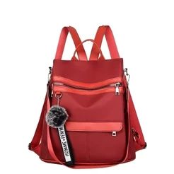 Bolsa Mochila Feminina Alça Transversal e Costas Impermeável Anti Furto Passeio Pratica Estilosa