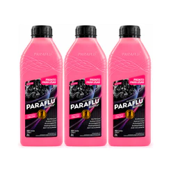 Kit 3 Aditivo Radiador Paraflu Orgânico Rosa Long Life Pronto para uso 10-3004