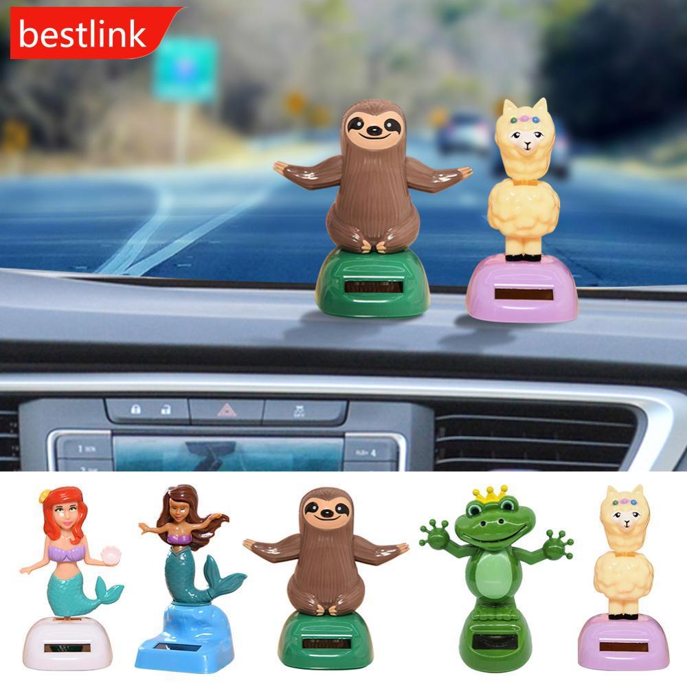 BESTLINK Ornamento De Carro Boneca De Balanço Acessórios Interiores De Automóveis Brinquedo De Energia Solar Balançando