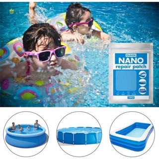 10x Remendos De Reparo Infláveis Quadrados-Kit De Ferramentas De Fixação De Barraca De Colchão De Ar De Piscina