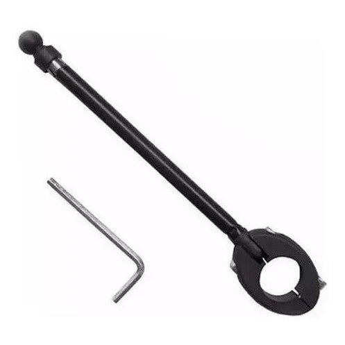 Antena Corta Pipa 7 Estagios Aço Inox Moto Retrátil Anti Cerol Guidão Antena Retrovisor Anti Cerol  Moto Retrátil