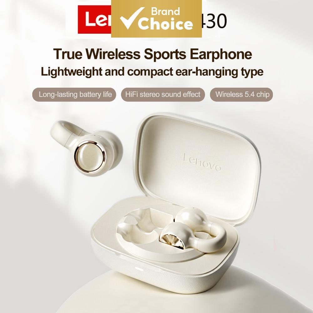 Fones De Ouvido Lenovo EA430 Bluetooth 5.4 Open-Ear 12mm Bass ENC Call Com Redução De Ruído IPX4 À Prova D'água Esportiv